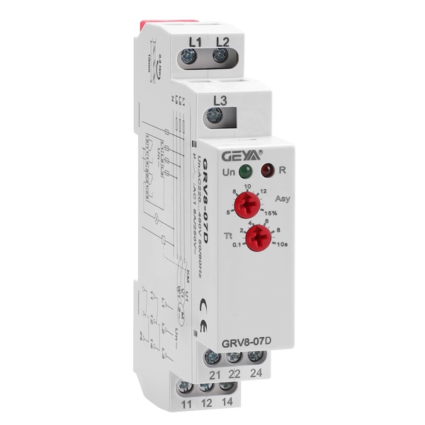 GRV8-03D/04D/05D/06D/07D/08D三項電壓監(jiān)控繼電器 GRV8-03D/04D/05D/06D/07D/08D三項電壓監(jiān)控繼電器